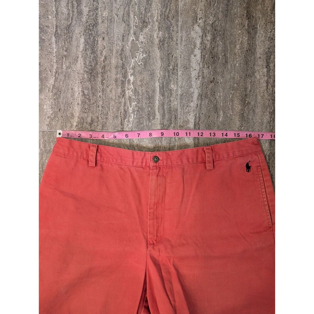 Ralph Lauren Sport Pink Salmon Chino Shorts Women’s Size 14 100% Cotton - Picture 9 of 11